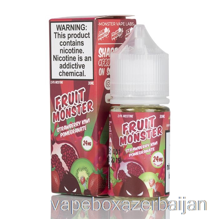 Vape Smoke Strawberry Kiwi Pomegranate - Fruit Monster Salts - 30mL 24mg
